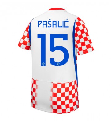 Kroatien Mario Pasalic #15 Hjemmebanetrøje VM 2026 Kortærmet